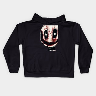 Scary blood face Kids Hoodie